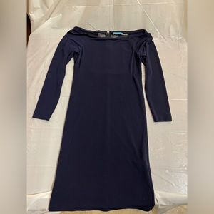 Alice + Olivia Womens Navy Dress - Size Medium - Lined Dress
